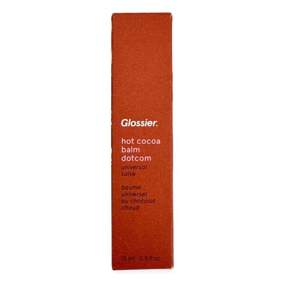 GLOSSIER Hot Cocoa Balm Dotcom (Original Formula) Lip Gloss Skin Salve NEW